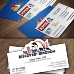 KMIR and Six Flags Business Card Design